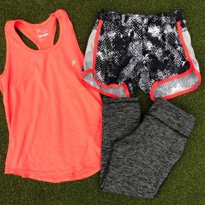 Old Navy Active BUNDLE 3pc Neon set (size 8)
